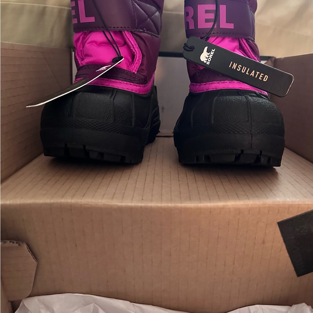 Sorel Toddler Snow Commander Purple Dahlia/Groovy Pink Boots